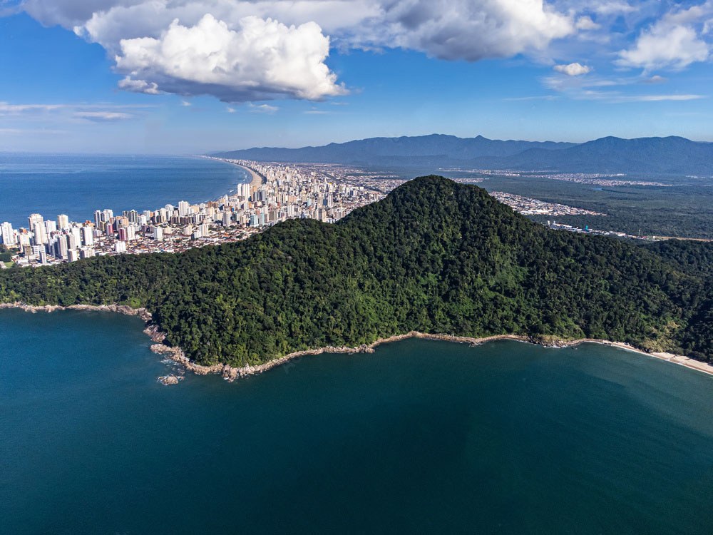 Morro do Xixová, em Praia Grande