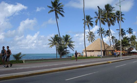 Praia de Jatiúca, em Maceió