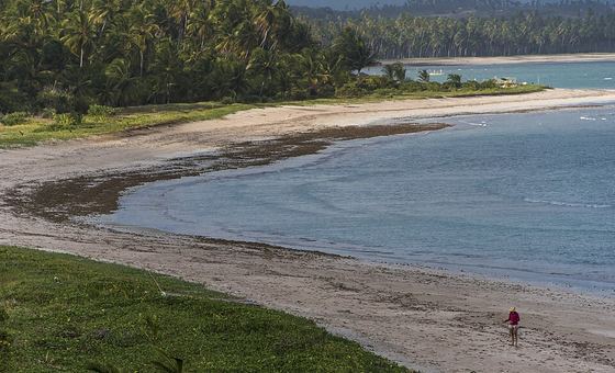 Praia de Lajes, em Porto de Pedras