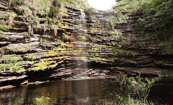 Cachoeira Palmital, em Lençóis