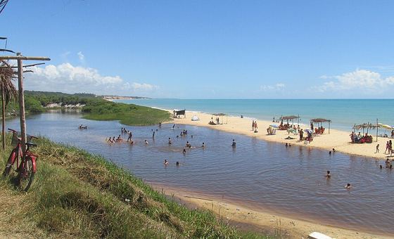 Praia da Lagoa Grande, em Prado