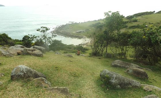 Praia do Maço, em Palhoça