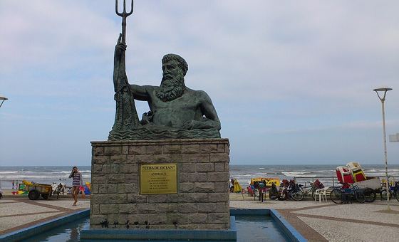 Praia da Cidade Ocian, em Praia Grande